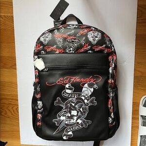 Ed Hardy Jesse backpack Full size New 18”x13”x7”